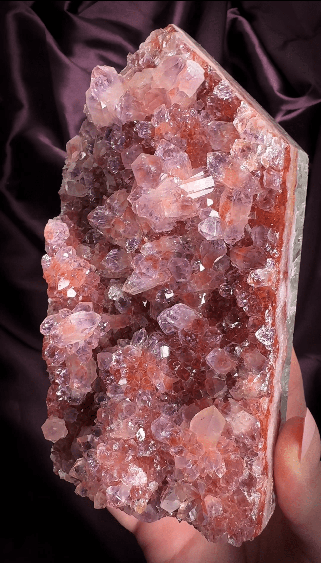 High Grade Terminated Pink Amethyst Tower – Druzy Crystal