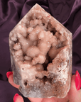 Bubble Druzy Pink Amethyst Tower - Valerian Gems