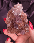 Caramel Pink Amethyst Blossom Tower - Valerian Gems