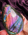 Chromatic Flame Labradorite with Rainbow Flash - natural crystal specimen - Valerian Gems