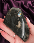 Heliotrope Dusk Labradorite with Rainbow Flash - natural crystal specimen - Valerian Gems