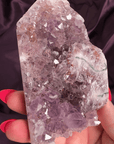 Jasper Vein x Pink Amethyst Druzy Tower - Valerian Gems