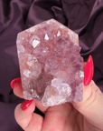 Lilac Kiss Pink Amethyst Druzy Tower - Valerian Gems