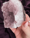 pink sugar amethyst crystal druzy tower