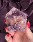 Twin Flower Pink Amethyst Druzy Tower - Valerian Gems