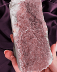 Velvet Mulberry Sugar Amethyst Cutbase - natural crystal specimen - Valerian Gems