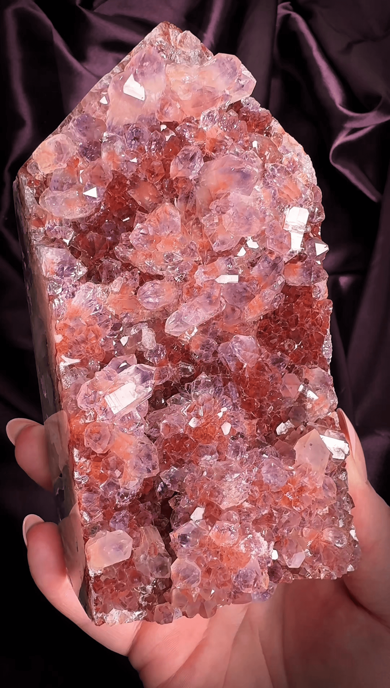 Berry Supernova Pink Amethyst Statement Tower - Valerian Gems