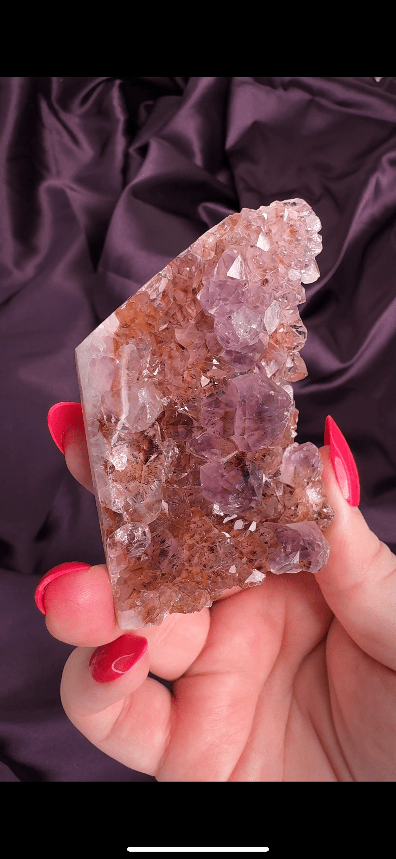 Caramel Pink Amethyst Blossom Tower - Valerian Gems