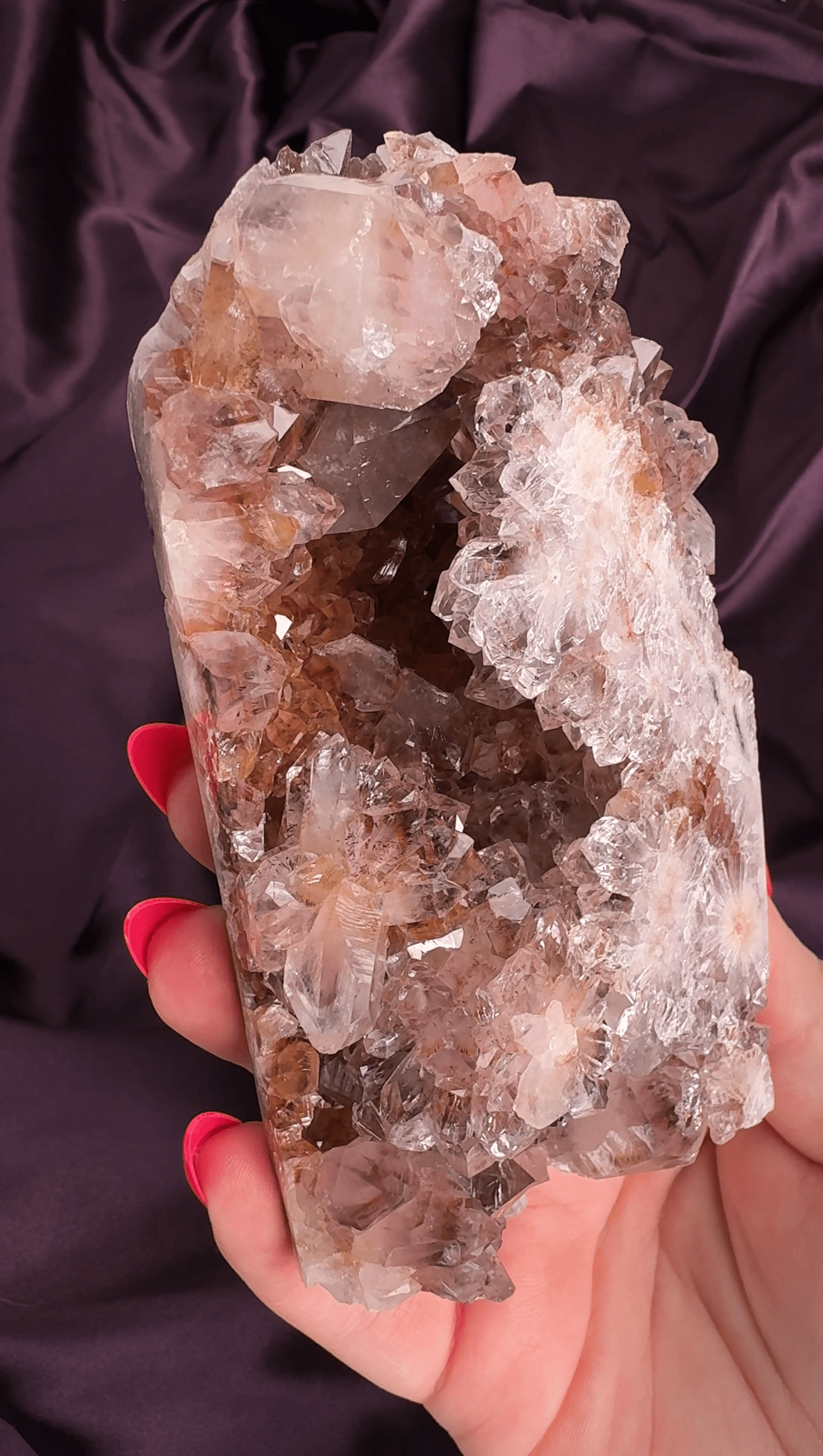 Crystal Bloom Pink Amethyst Druzy Tower - Valerian Gems