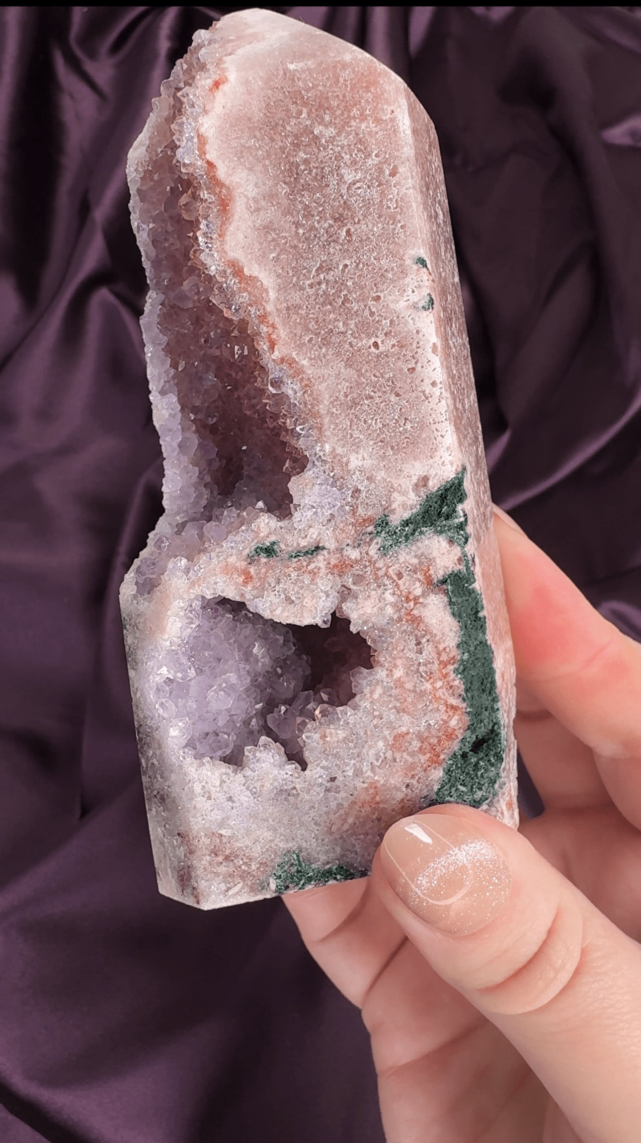 Enchanted Wisteria Pink Amethyst Druzy Tower - Valerian Gems