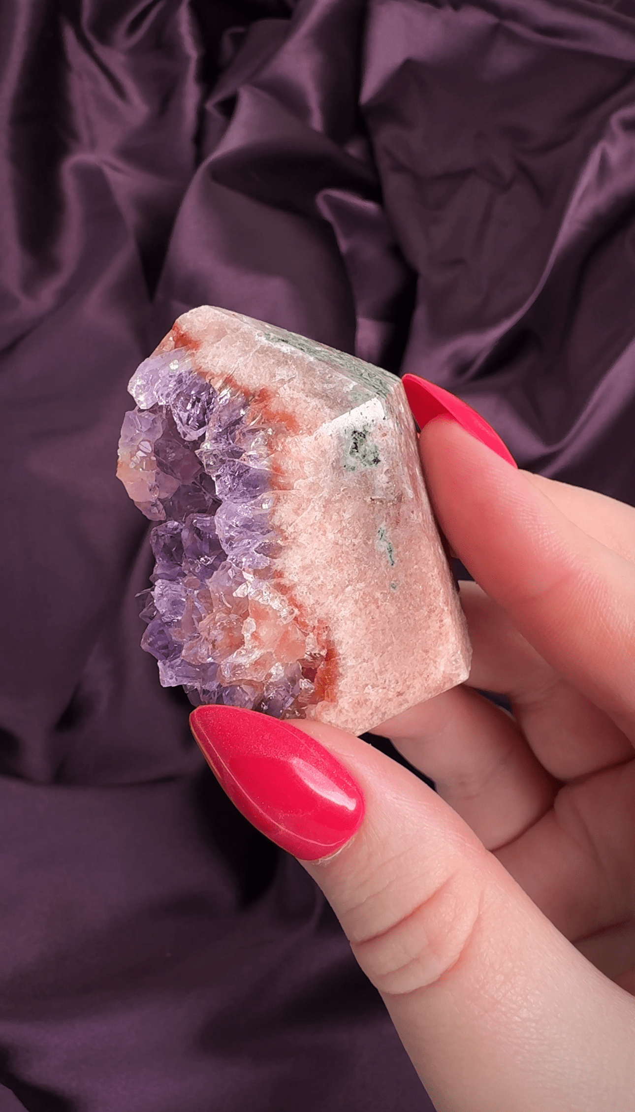 Flower Power Pink Amethyst Druzy Chunk - Valerian Gems