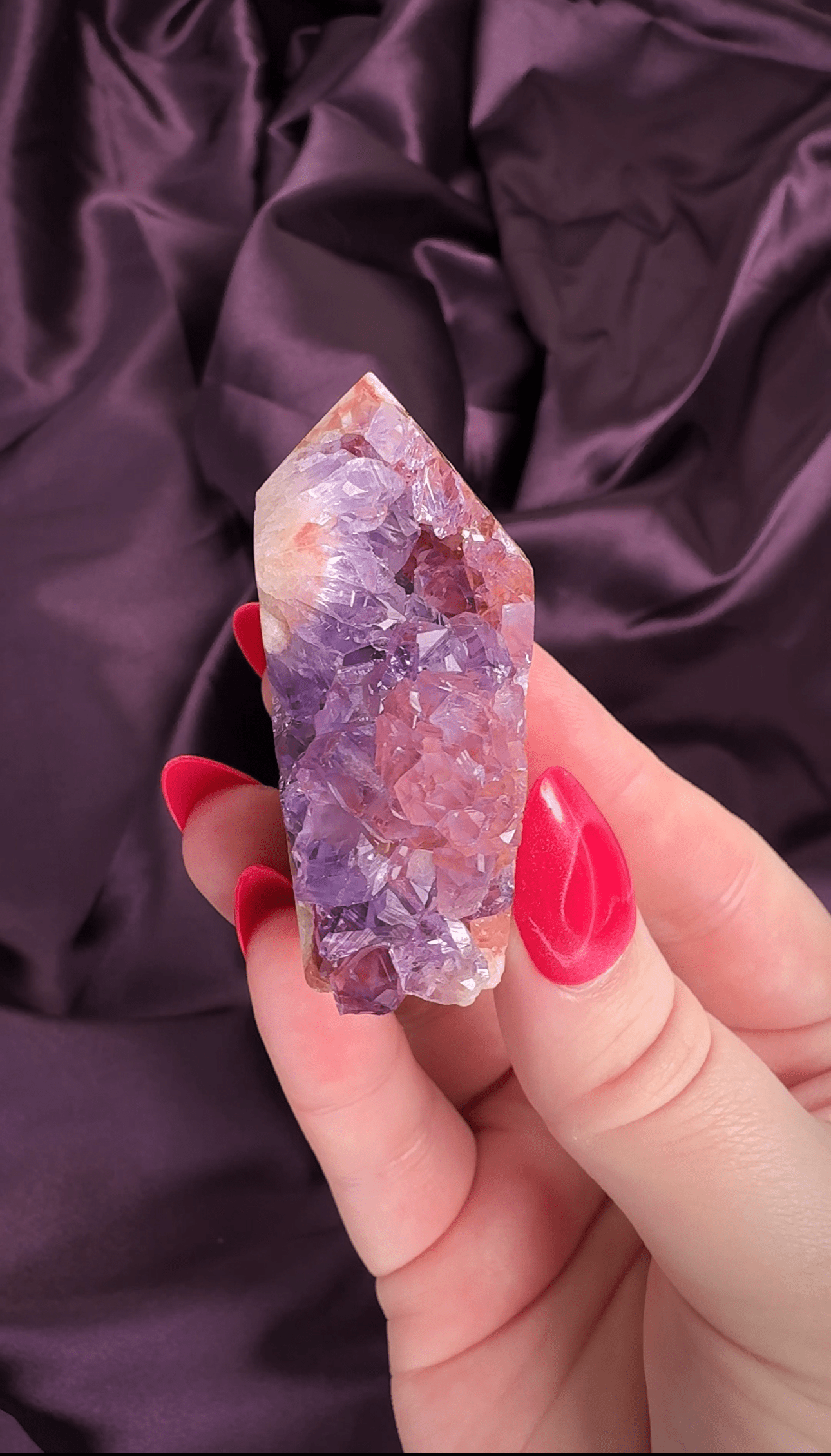 Flower Power Pink Amethyst Druzy Chunk - Valerian Gems