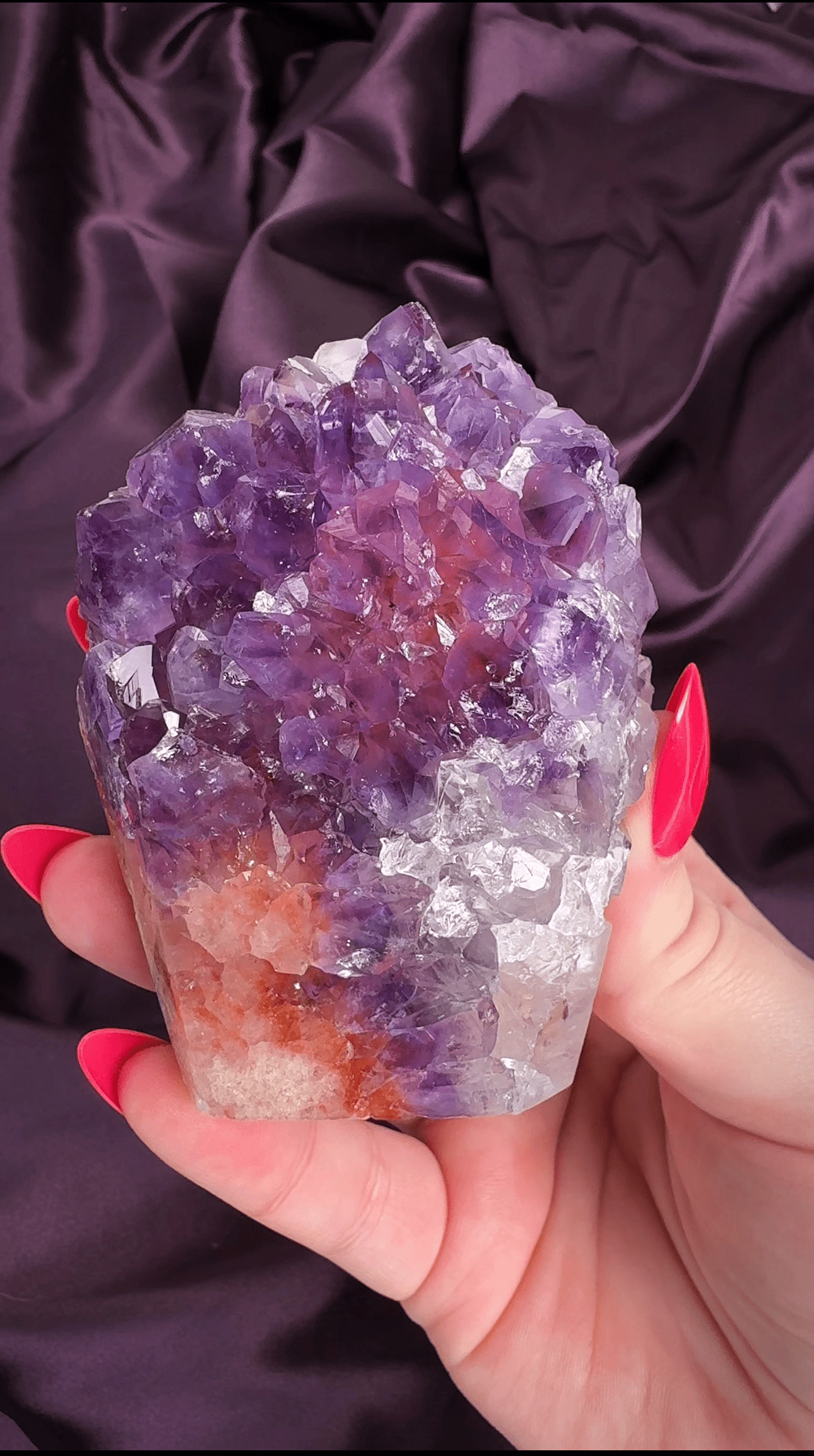Grape Snow Cone Pink Amethyst Druzy Cluster - Valerian Gems