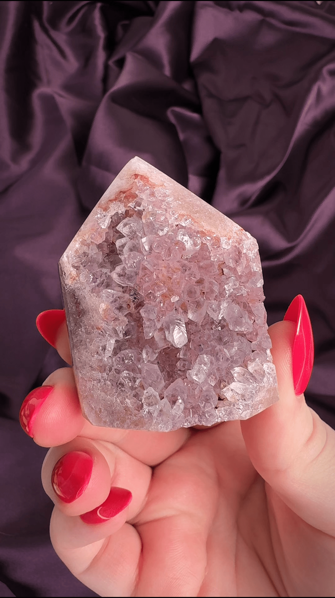 Hidden Druzy Pink Amethyst Tower - Valerian Gems