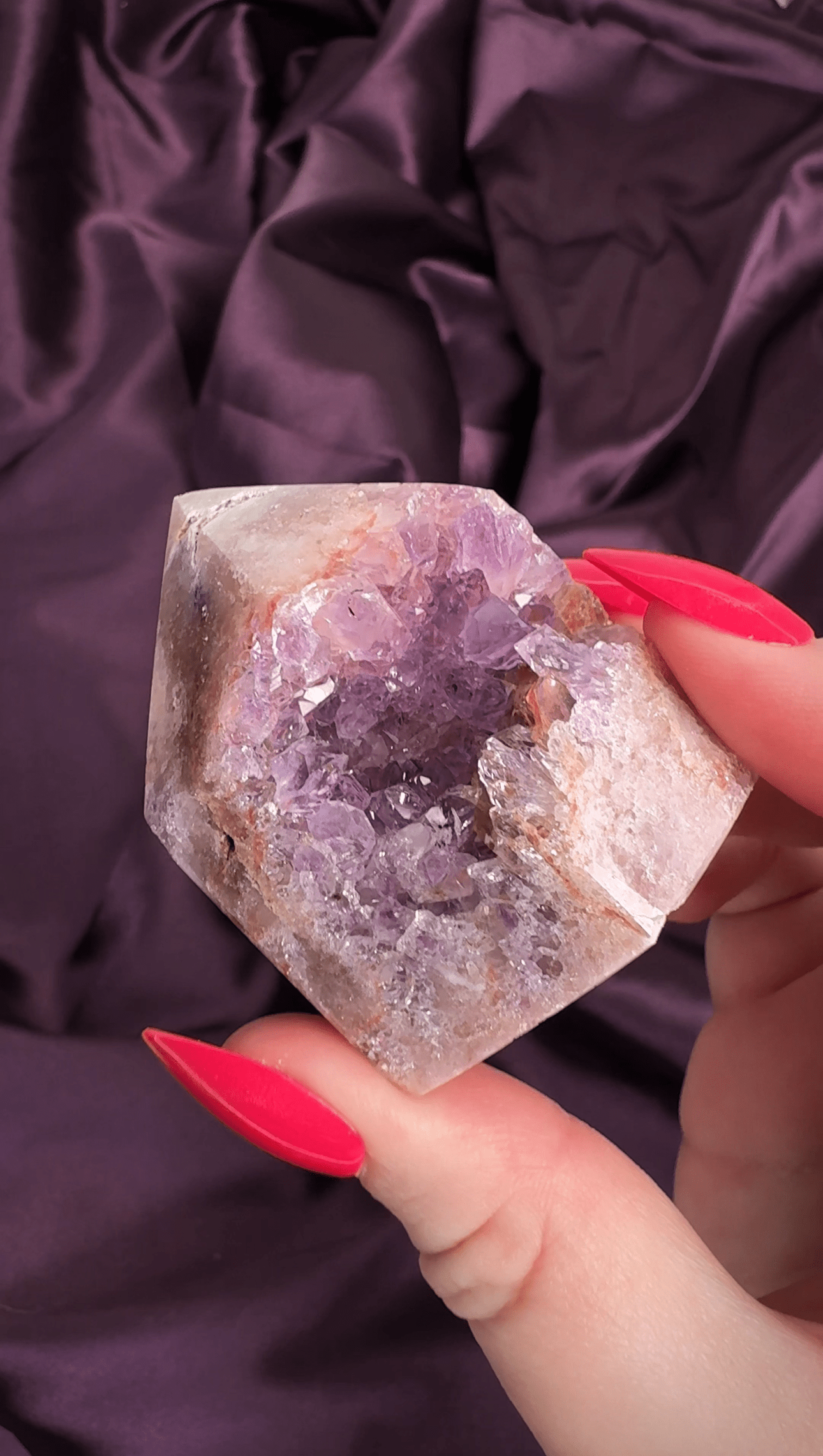 Hidden Druzy Pink Amethyst Tower - Valerian Gems