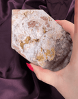 Lavender Moonflower Pink Amethyst Druzy Tower - Valerian Gems