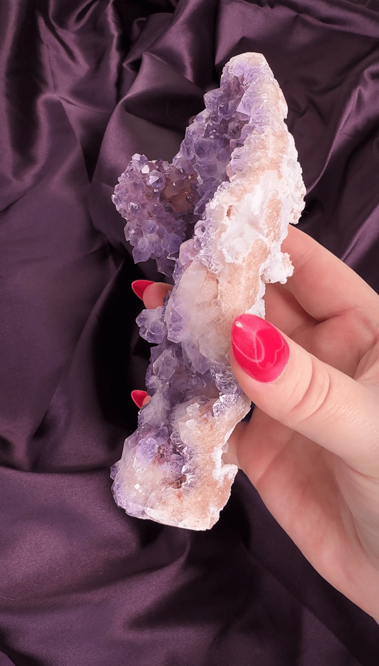 Lavender Moonflower Pink Amethyst Druzy Tower - Valerian Gems