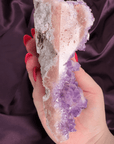 Lavender Moonflower Pink Amethyst Druzy Tower - Valerian Gems