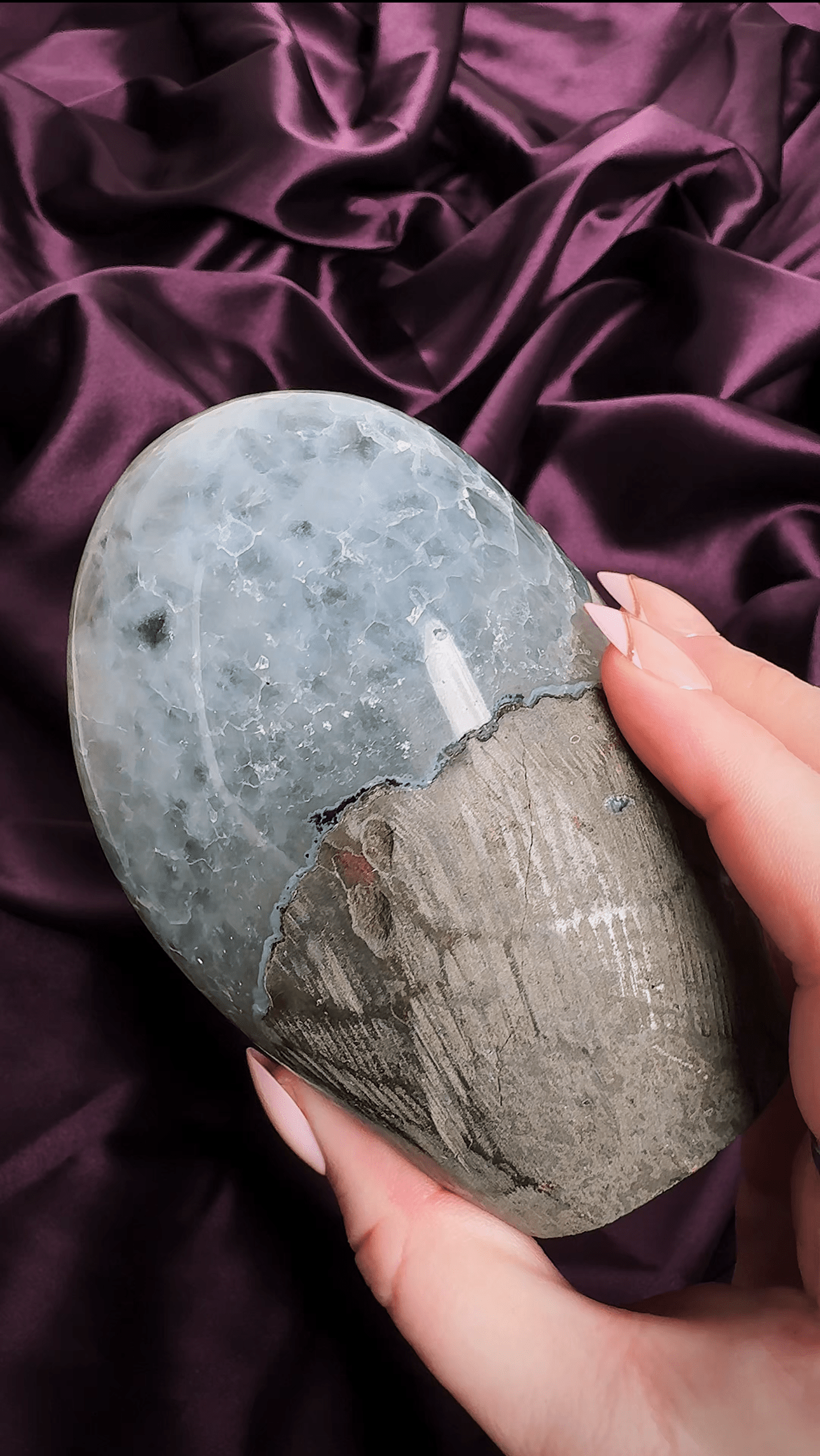 Moody Black Sugar Amethyst Dome | Druzy Freeform - natural crystal specimen - Valerian Gems