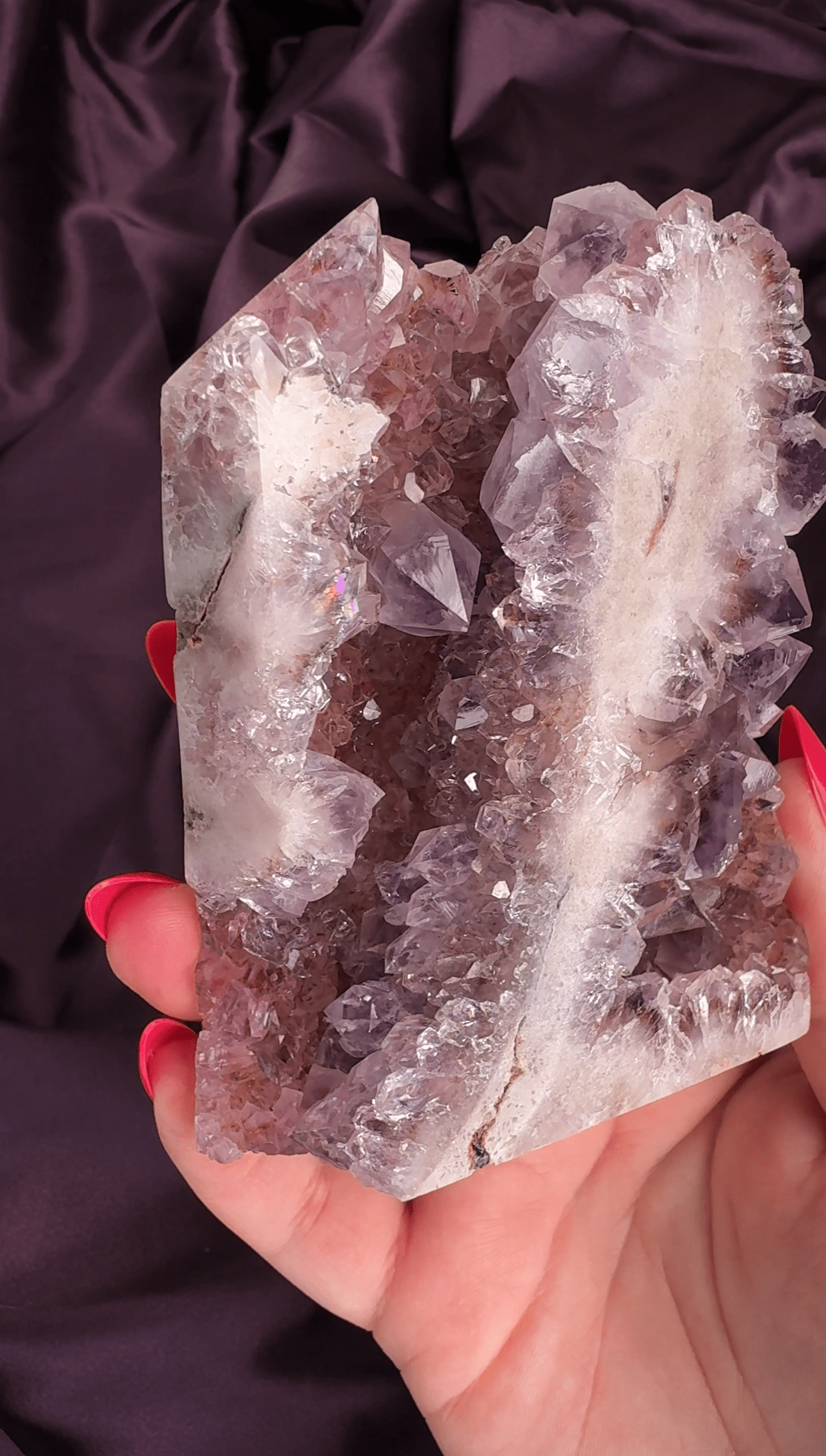 Moody Rift Pink Amethyst Druzy Tower - Valerian Gems