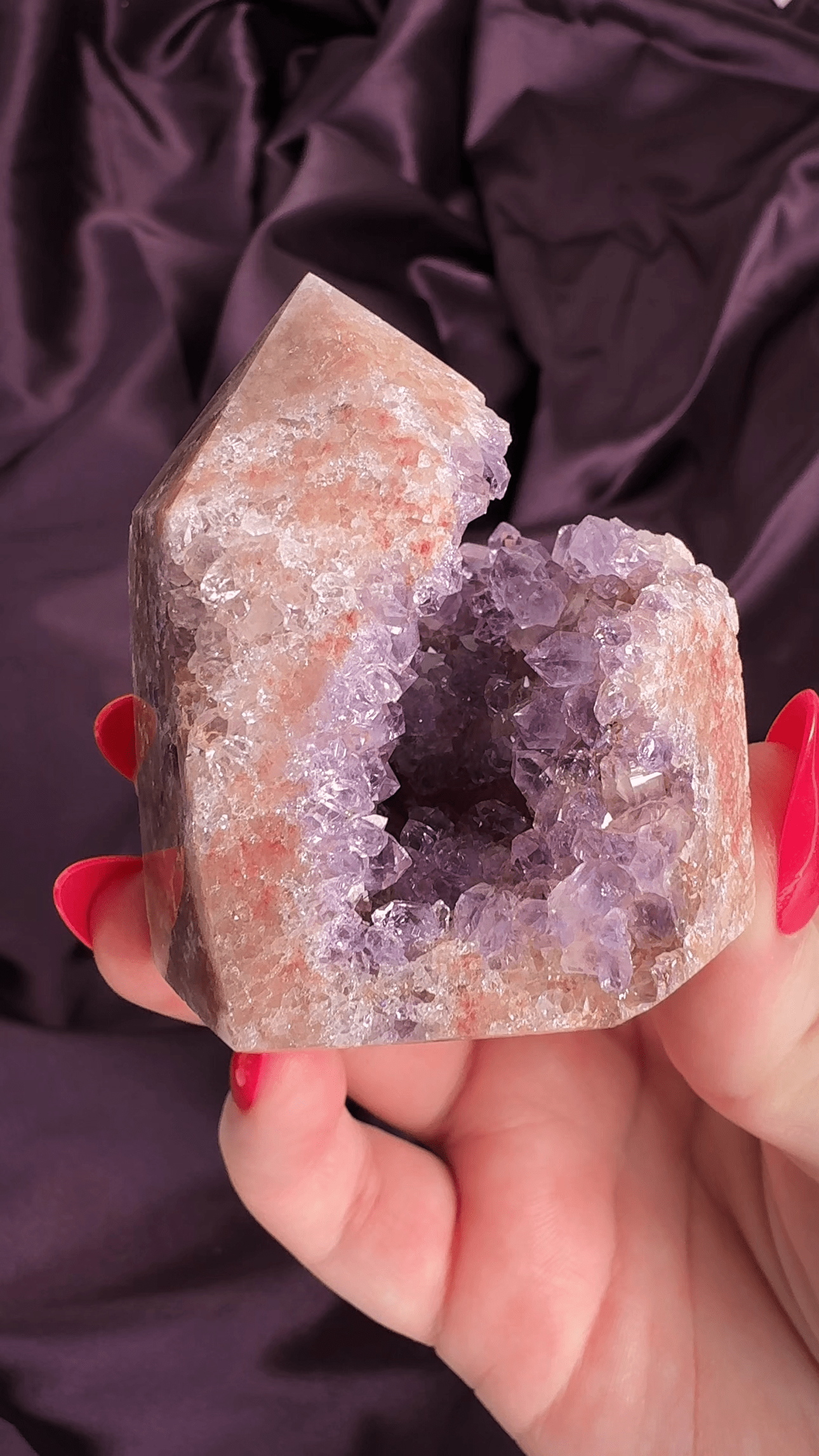 Orchid Hollow Pink Amethyst Druzy Tower - Valerian Gems