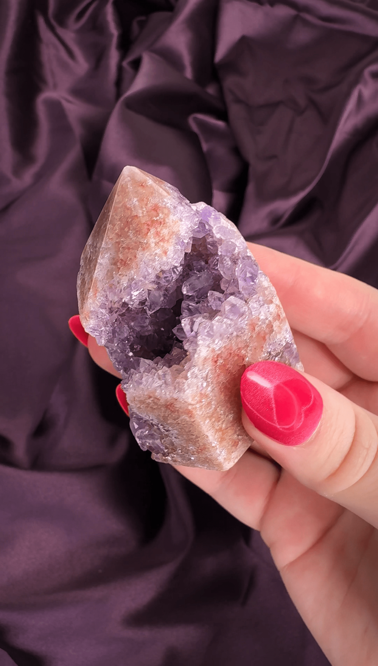 Orchid Hollow Pink Amethyst Druzy Tower - Valerian Gems