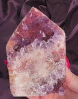 Purple and Red Druzy Pink Amethyst Crystal Tower