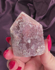 Hidden Druzy Pink Amethyst Tower