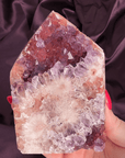 Purple and Red Druzy Pink Amethyst Crystal Tower - Valerian Gems